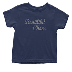 Beautiful Chaos Glitter Music Festival Infant One-Piece Romper Bodysuit Or Toddler T-shirt Navy Blue