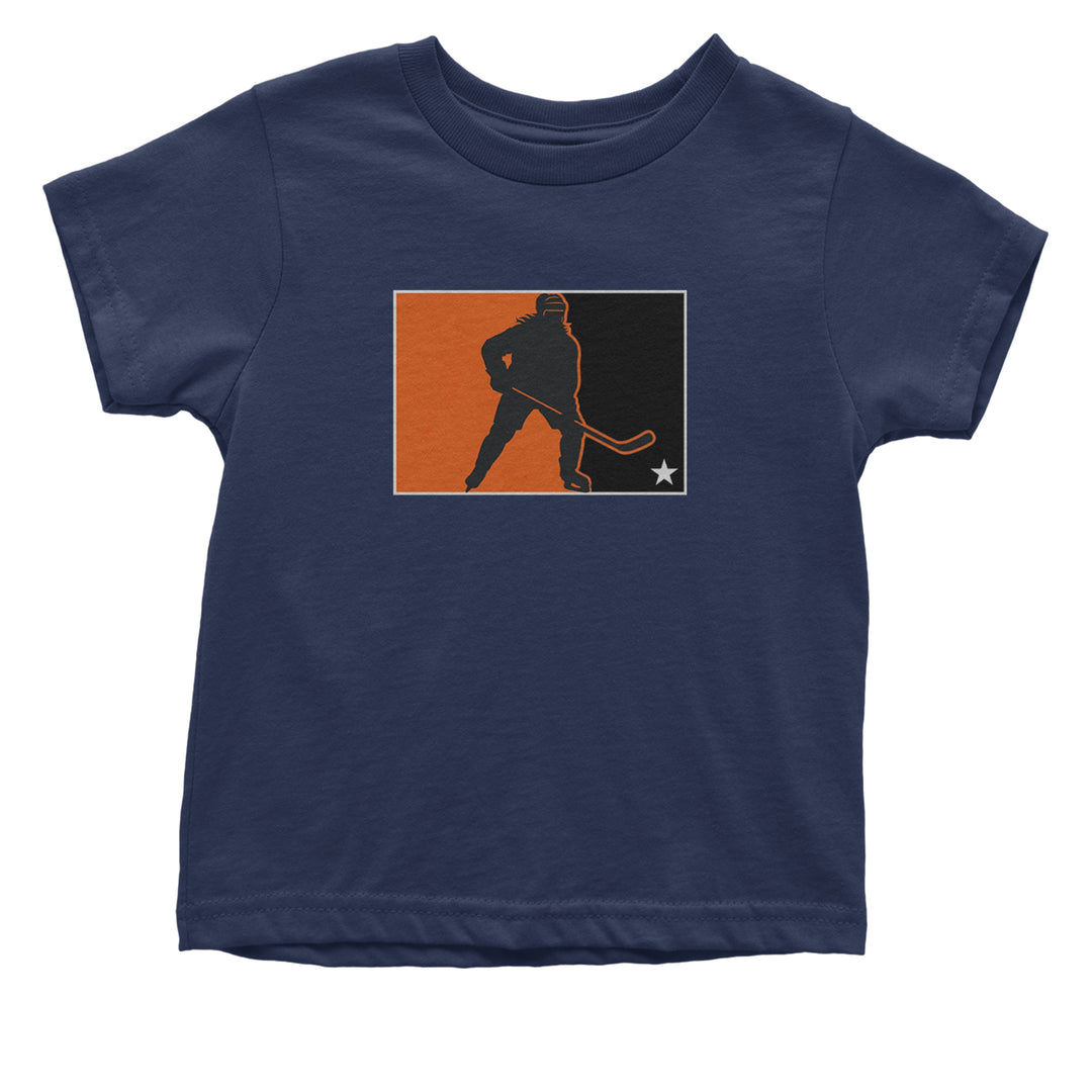 Hockey Enforcer Retro Vintage Infant One-Piece Romper Bodysuit Or Toddler T-shirt Navy Blue