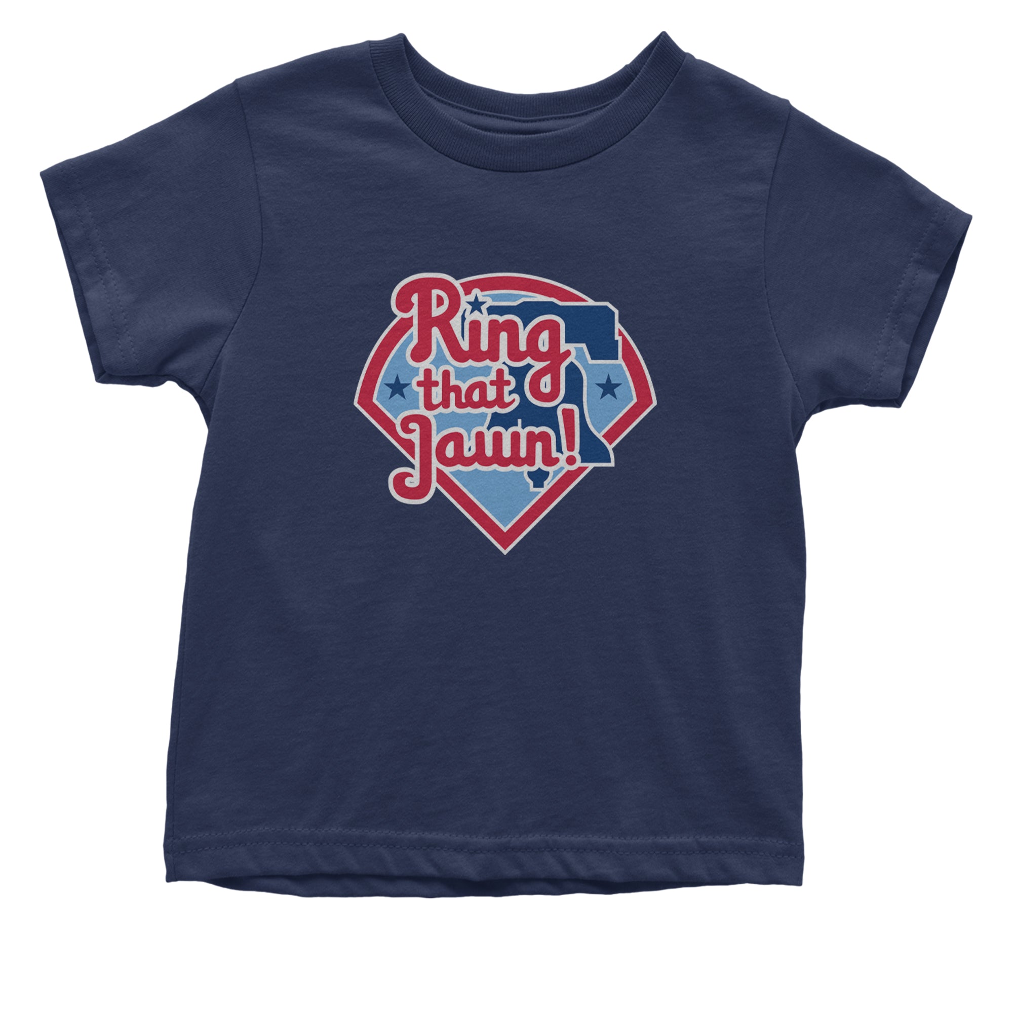 Ring That Jawn Philly Baseball Infant One-Piece Romper Bodysuit Or Toddler T-shirt Navy Blue