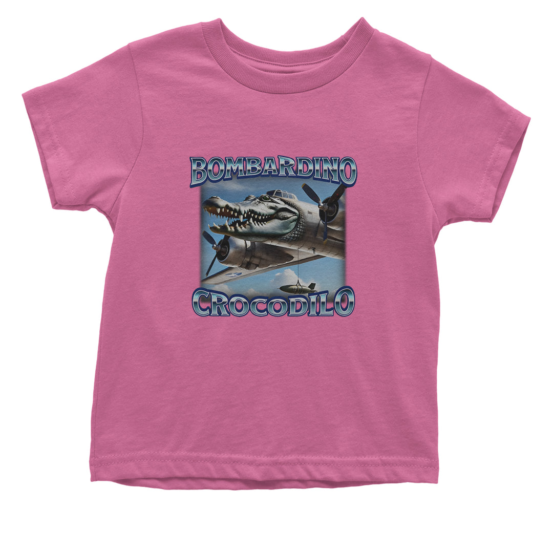 Bombardino Crocodilo Brainrot Infant One-Piece Romper Bodysuit Or Toddler T-shirt Raspberry