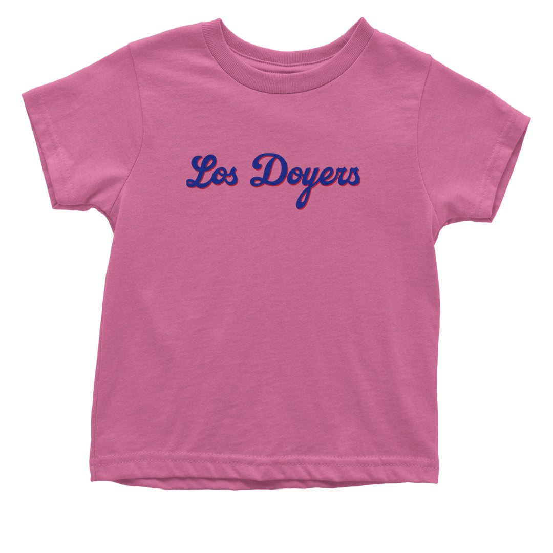 Los Doyers LA Baseball Infant One-Piece Romper Bodysuit Or Toddler T-shirt Raspberry