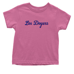 Los Doyers LA Baseball Infant One-Piece Romper Bodysuit Or Toddler T-shirt Raspberry