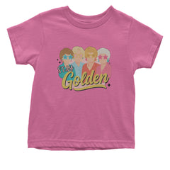 Stay Golden Girls Retro Infant One-Piece Romper Bodysuit Or Toddler T-shirt Raspberry