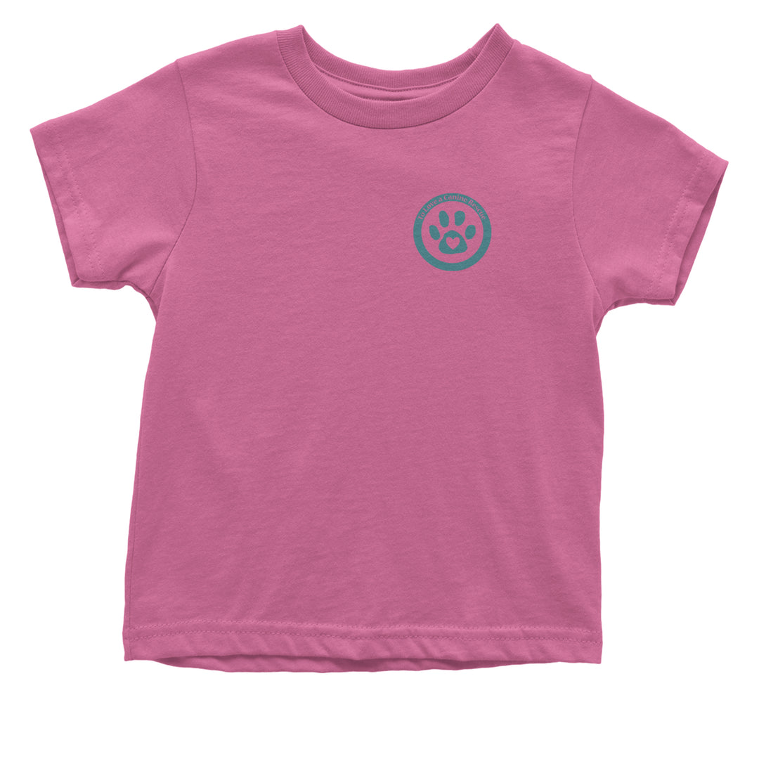 TLC To Love a Canine Dog Rescue Teal Infant One-Piece Romper Bodysuit Or Toddler T-shirt Raspberry