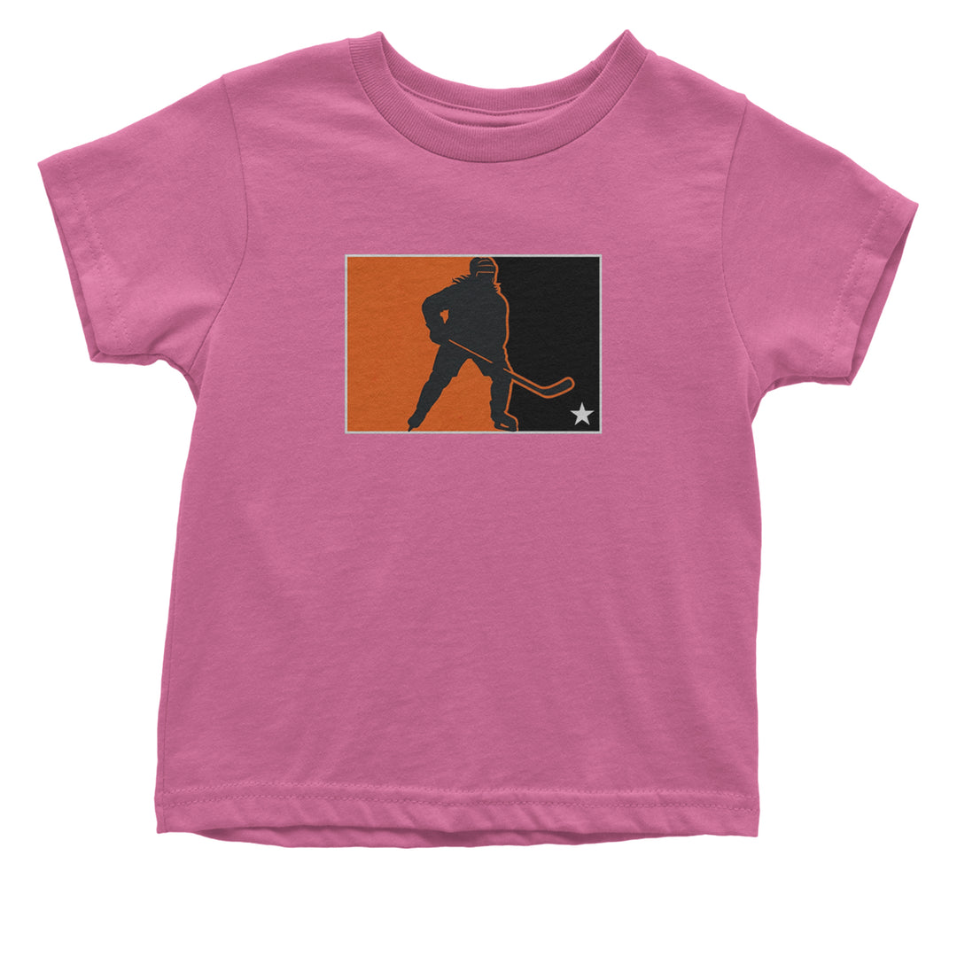 Hockey Enforcer Retro Vintage Infant One-Piece Romper Bodysuit Or Toddler T-shirt Raspberry