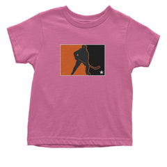 Hockey Enforcer Retro Vintage Infant One-Piece Romper Bodysuit Or Toddler T-shirt Raspberry