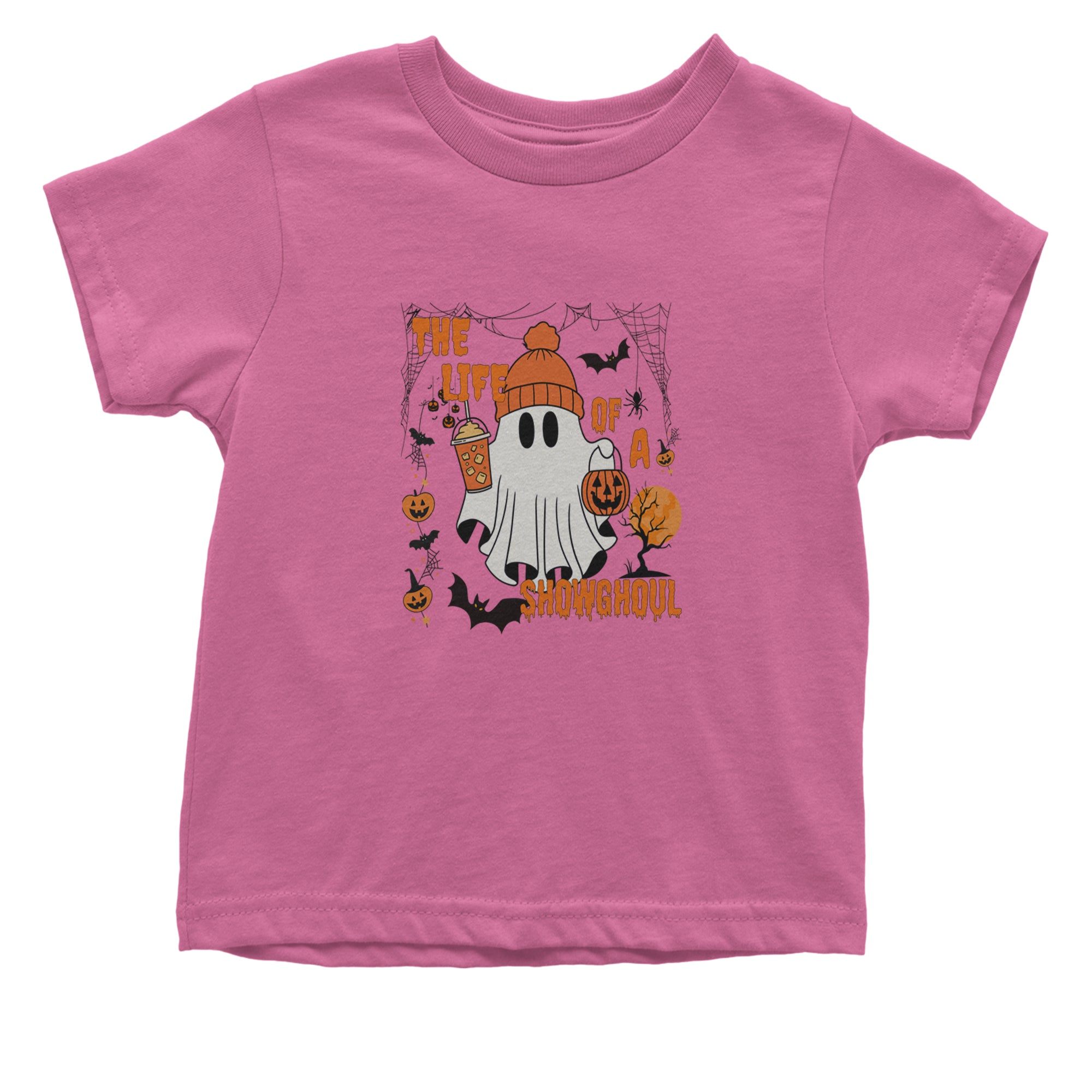 Life of a Showghoul Halloween Showgirl Vibes Infant One-Piece Romper Bodysuit or Toddler T-shirt Raspberry