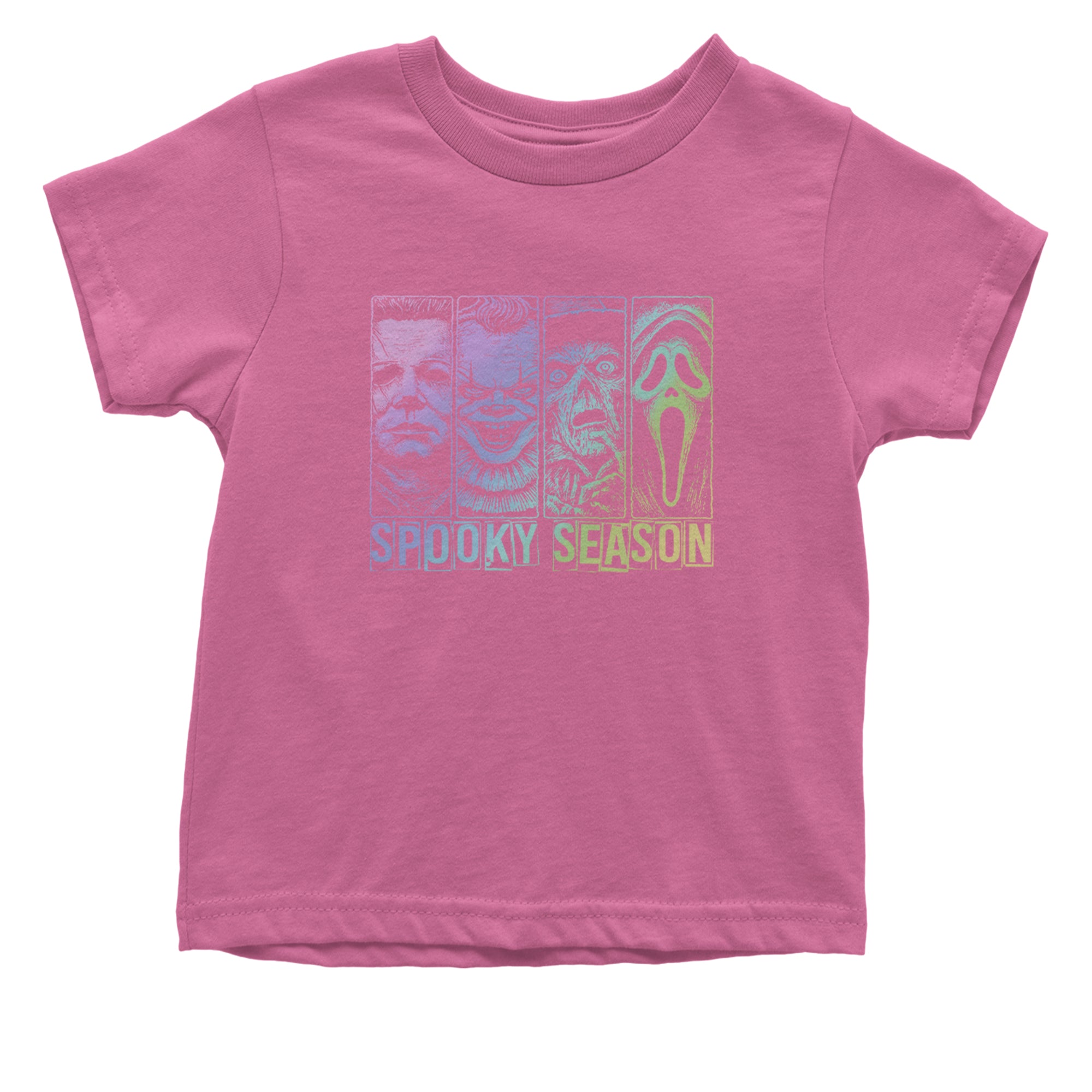 Spooky Season Horror Icons Halloween Infant One-Piece Romper Bodysuit Or Toddler T-shirt Raspberry