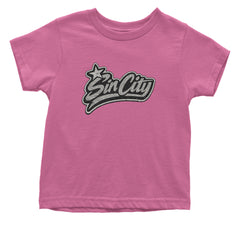 Sin City Vegas Retro Vintage Infant One-Piece Romper Bodysuit Or Toddler T-shirt Raspberry