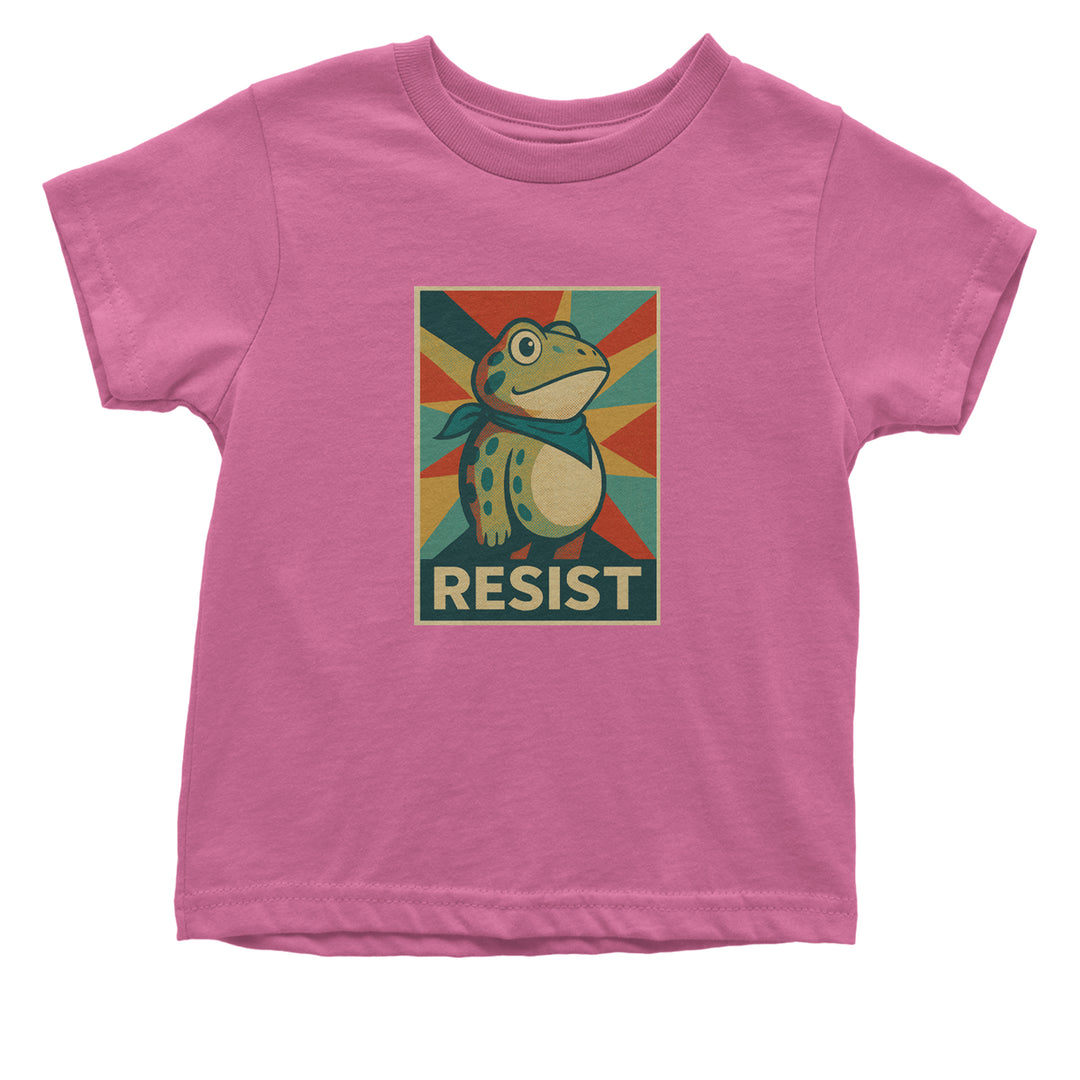 Resist Portland Protest Frog Infant One-Piece Romper Bodysuit Or Toddler T-shirt Raspberry