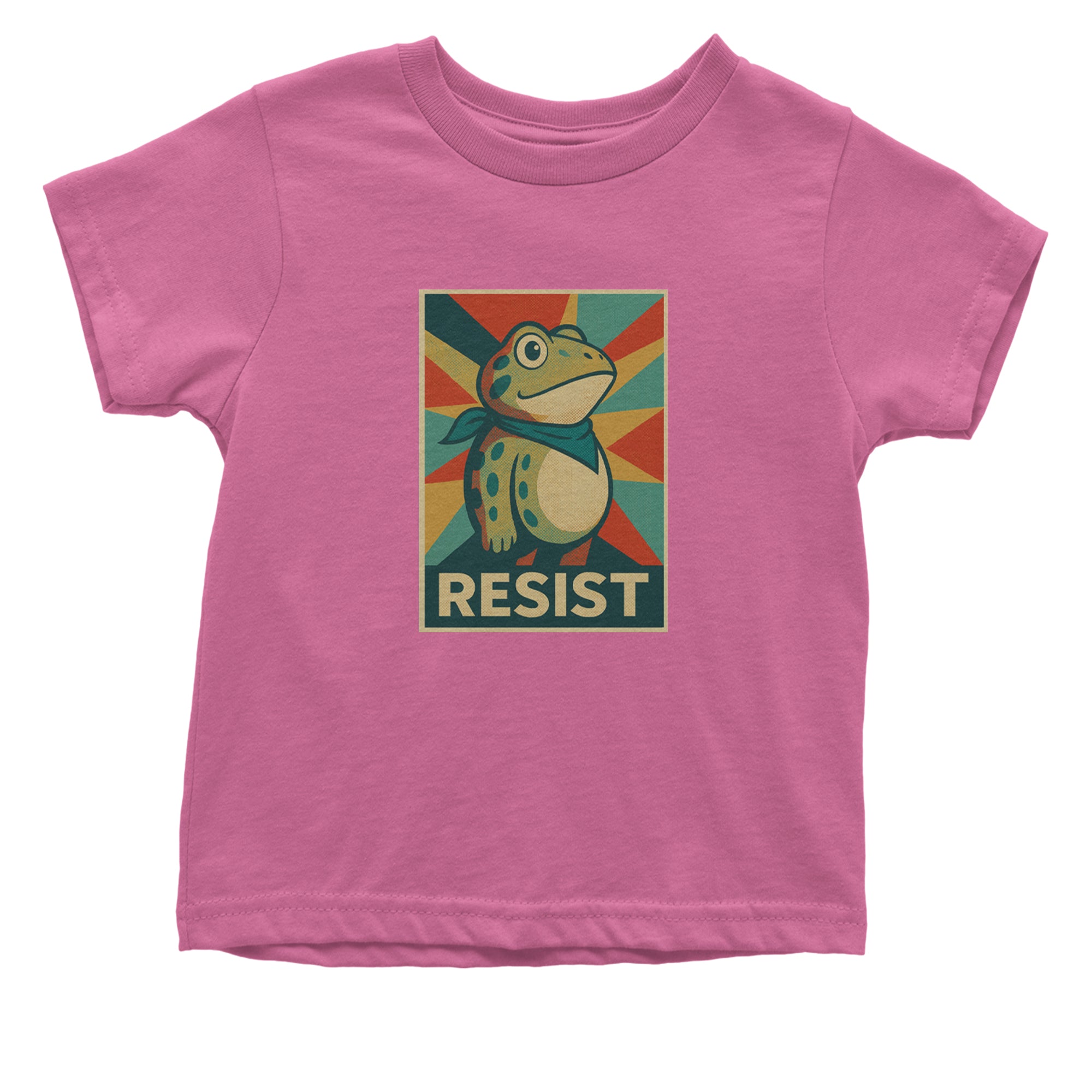 Resist Portland Protest Frog Infant One-Piece Romper Bodysuit Or Toddler T-shirt Raspberry