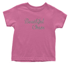 Beautiful Chaos Glitter Music Festival Infant One-Piece Romper Bodysuit Or Toddler T-shirt Raspberry