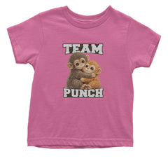 Team Punch Panchi-kun Monkey Infant One-Piece Romper Bodysuit Or Toddler T-shirt Raspberry