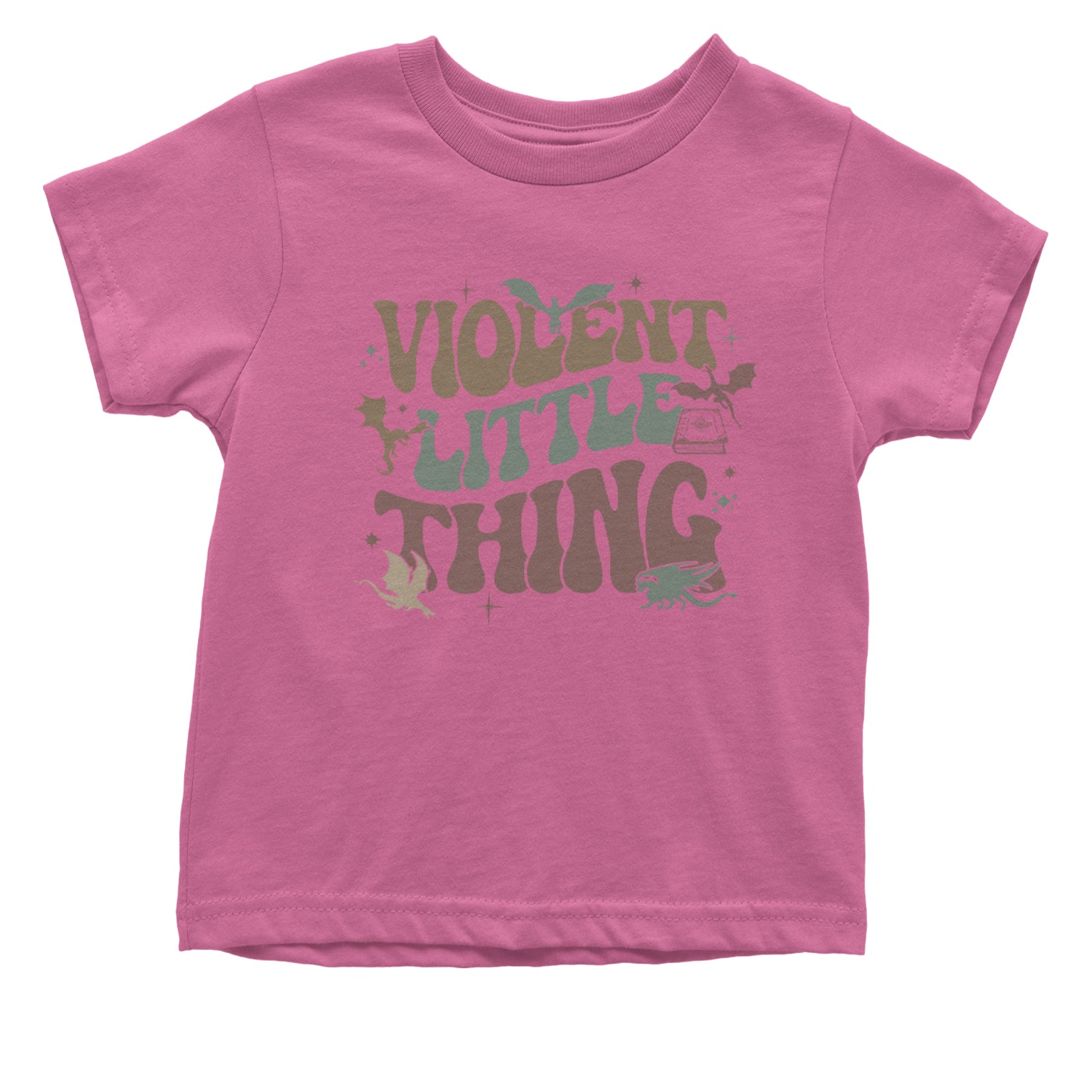 Violent Little Thing Dragon Infant One-Piece Romper Bodysuit Or Toddler T-shirt Raspberry