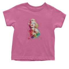 Mrs. Monroe Watercolors Bombshell Infant One-Piece Romper Bodysuit Or Toddler T-shirt Raspberry
