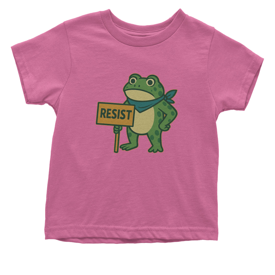 Sign Resist Meme Frog Protest Infant One-Piece Romper Bodysuit Or Toddler T-shirt Raspberry