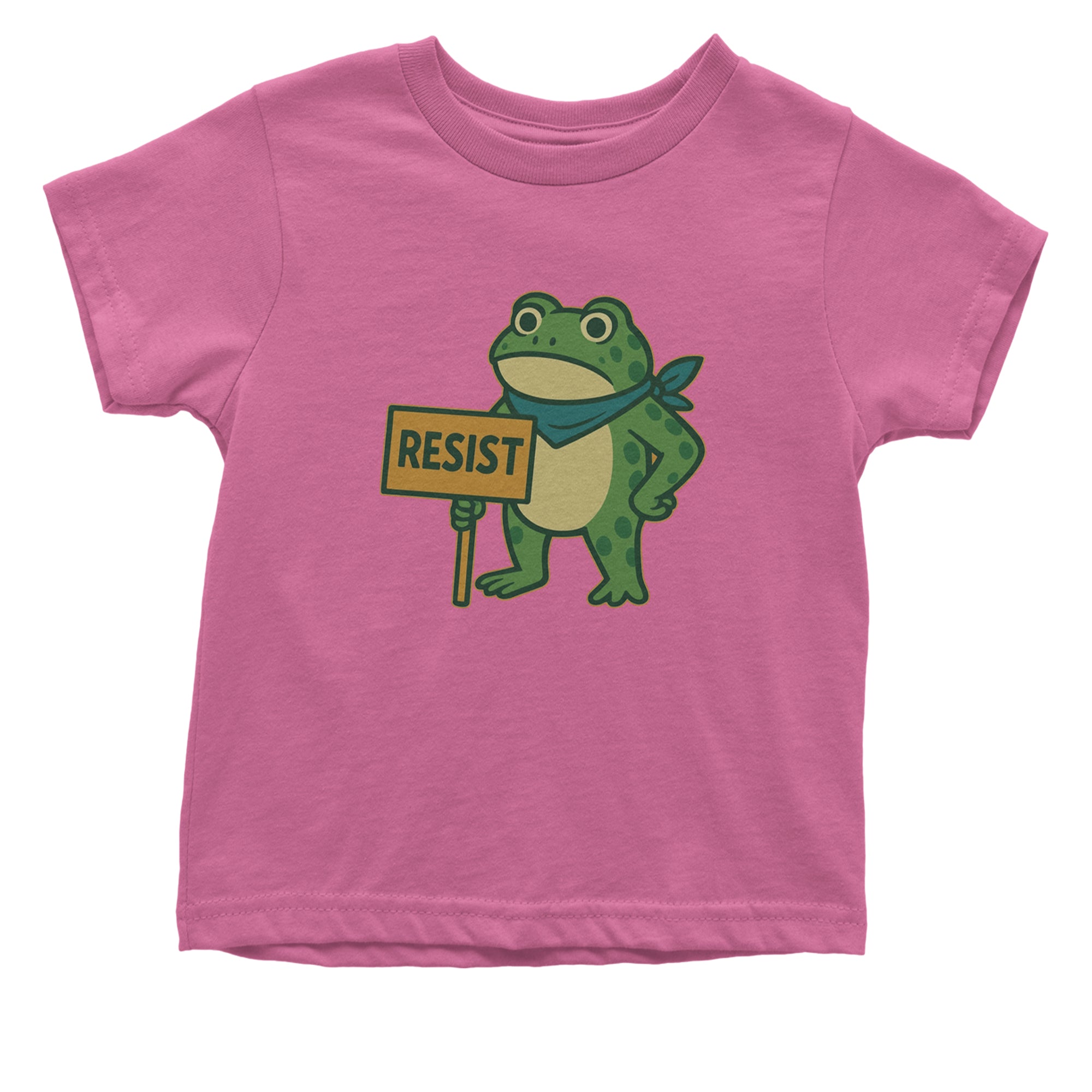Sign Resist Meme Frog Protest Infant One-Piece Romper Bodysuit Or Toddler T-shirt Raspberry