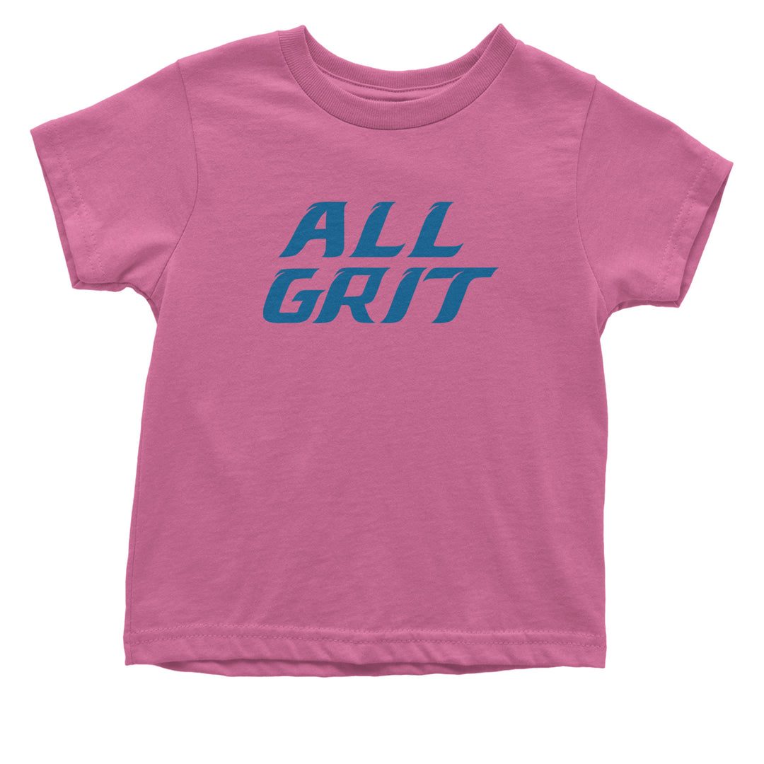 All Grit Detroit Football Infant One-Piece Romper Bodysuit Or Toddler T-shirt Raspberry