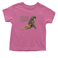 Punch Brave Together Stuffed Animal Infant One-Piece Romper Bodysuit Or Toddler T-shirt Raspberry