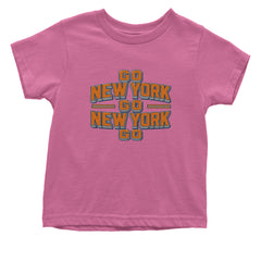 Go New York Go Basketball Infant One-Piece Romper Bodysuit Or Toddler T-shirt Raspberry