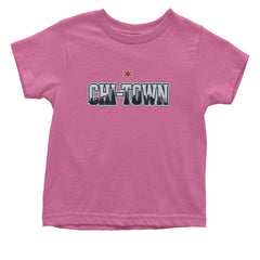 Chicago Chi-Town City Pride Infant One-Piece Romper Bodysuit Or Toddler T-shirt Raspberry