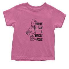 Today I Am A Serious Goose Infant One-Piece Romper Bodysuit or Toddler T-shirt Raspberry