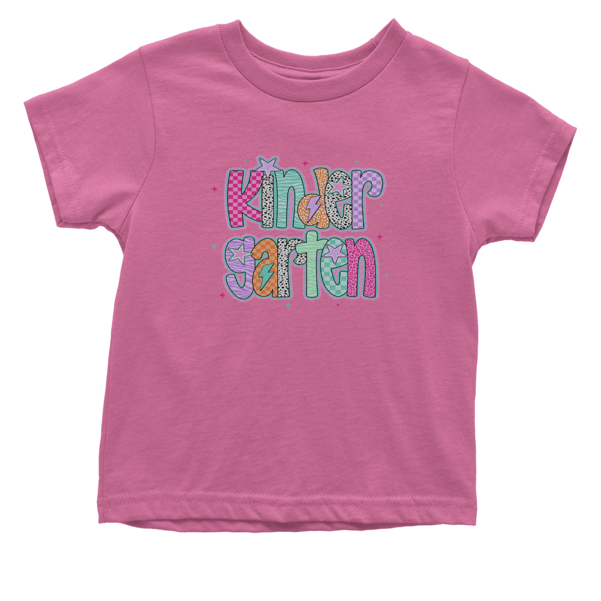 Kindergarten Cutie Colorful Back to School Infant One-Piece Romper Bodysuit Or Toddler T-shirt Raspberry
