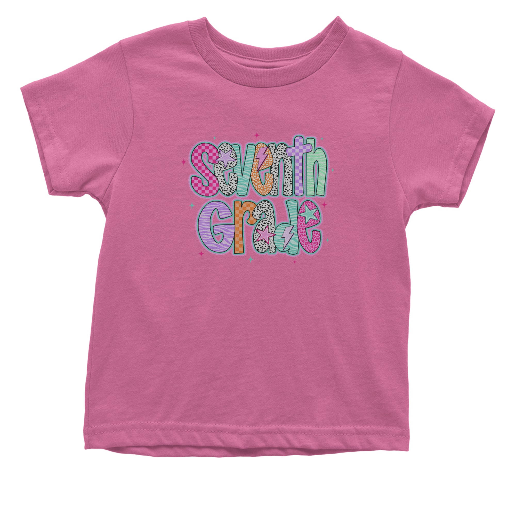 Seventh Grade Swagger Colorful Back to School Infant One-Piece Romper Bodysuit Or Toddler T-shirt Raspberry