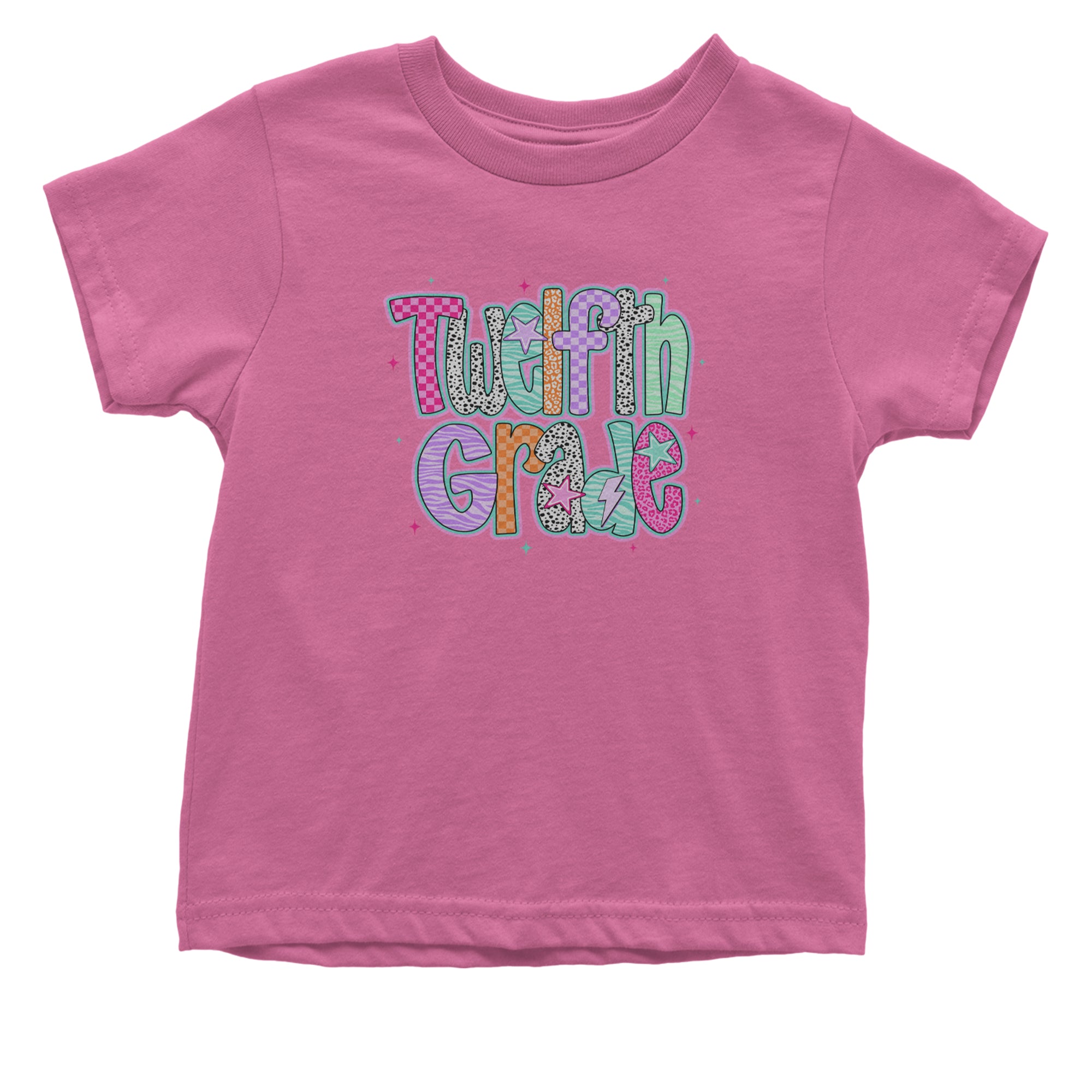 Senior Year Colorful Back to School Infant One-Piece Romper Bodysuit Or Toddler T-shirt Raspberry