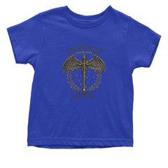Fourth Wing Dragon Rider Vintage Basgiath War College Infant One-Piece Romper Bodysuit Or Toddler T-shirt Royal Blue