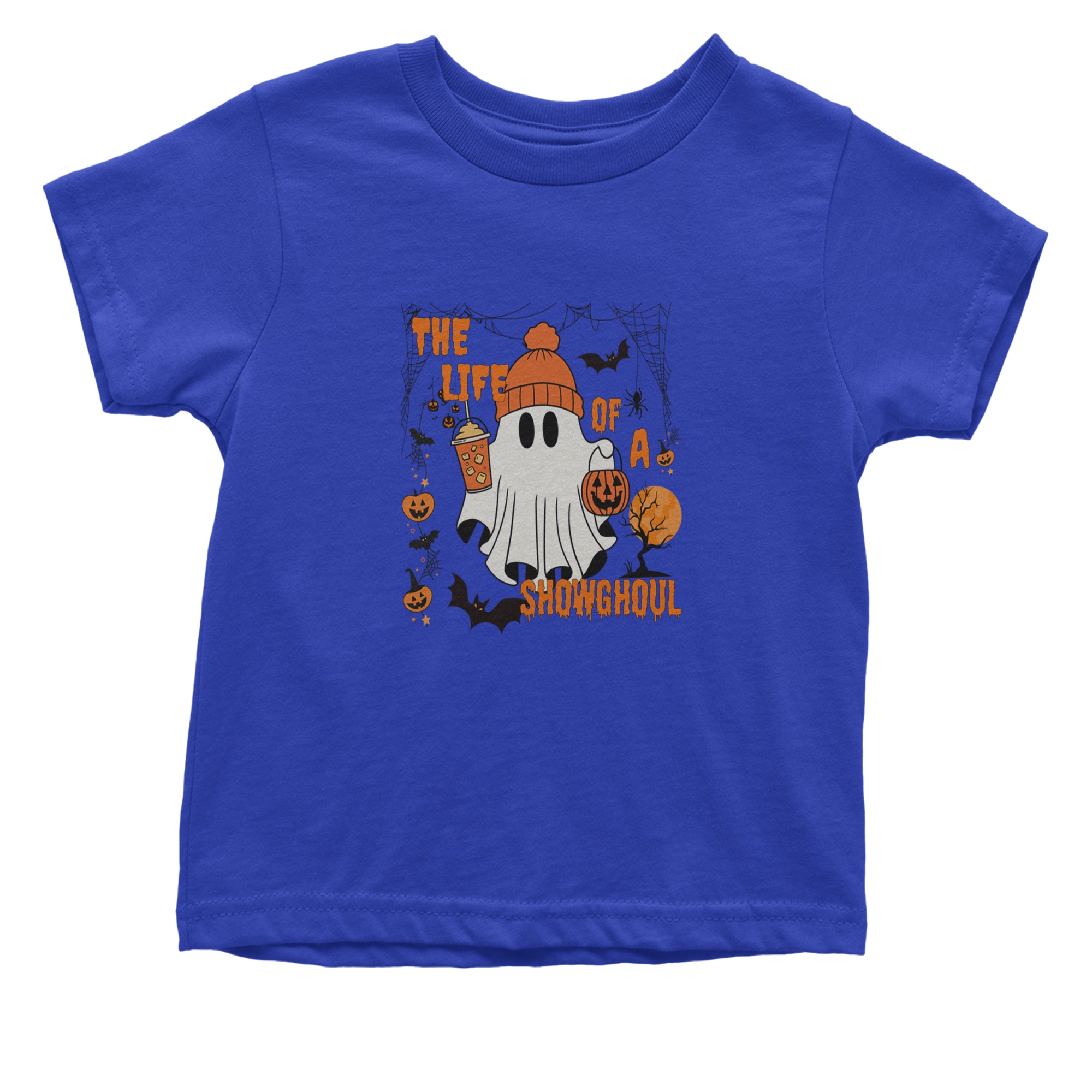 Life of a Showghoul Halloween Showgirl Vibes Infant One-Piece Romper Bodysuit or Toddler T-shirt Royal Blue