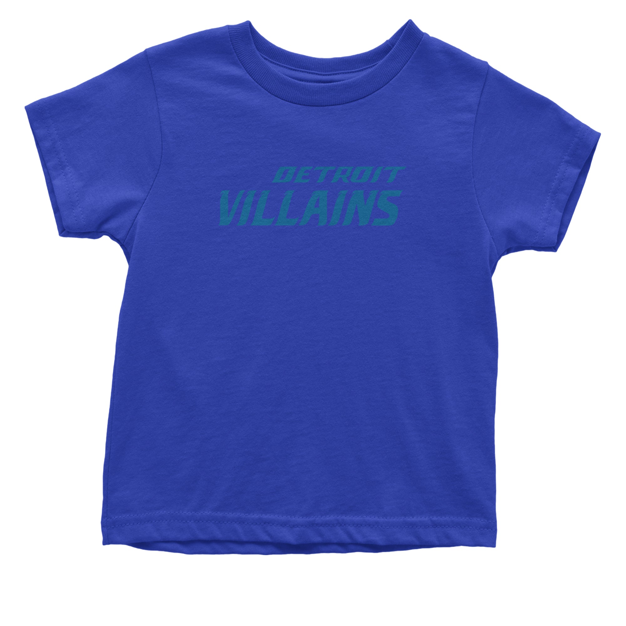 Detroit Villains Grit Football Infant One-Piece Romper Bodysuit Or Toddler T-shirt Royal Blue