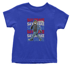 Say Drake Smiling Meme Mustard Infant One-Piece Romper Bodysuit Or Toddler T-shirt Royal Blue