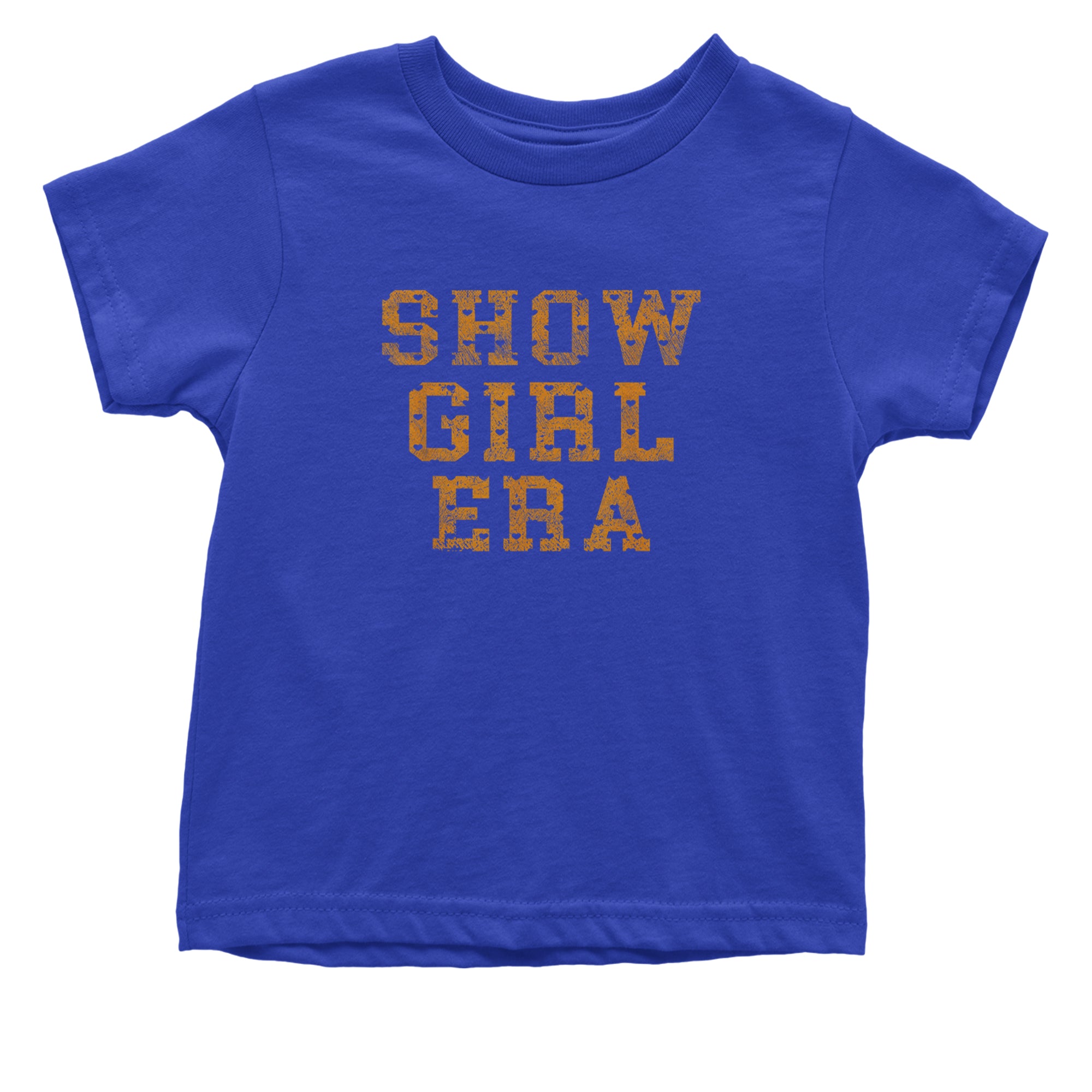 Vintage Showgirl Era Heart Infant One-Piece Romper Bodysuit Or Toddler T-shirt Royal Blue