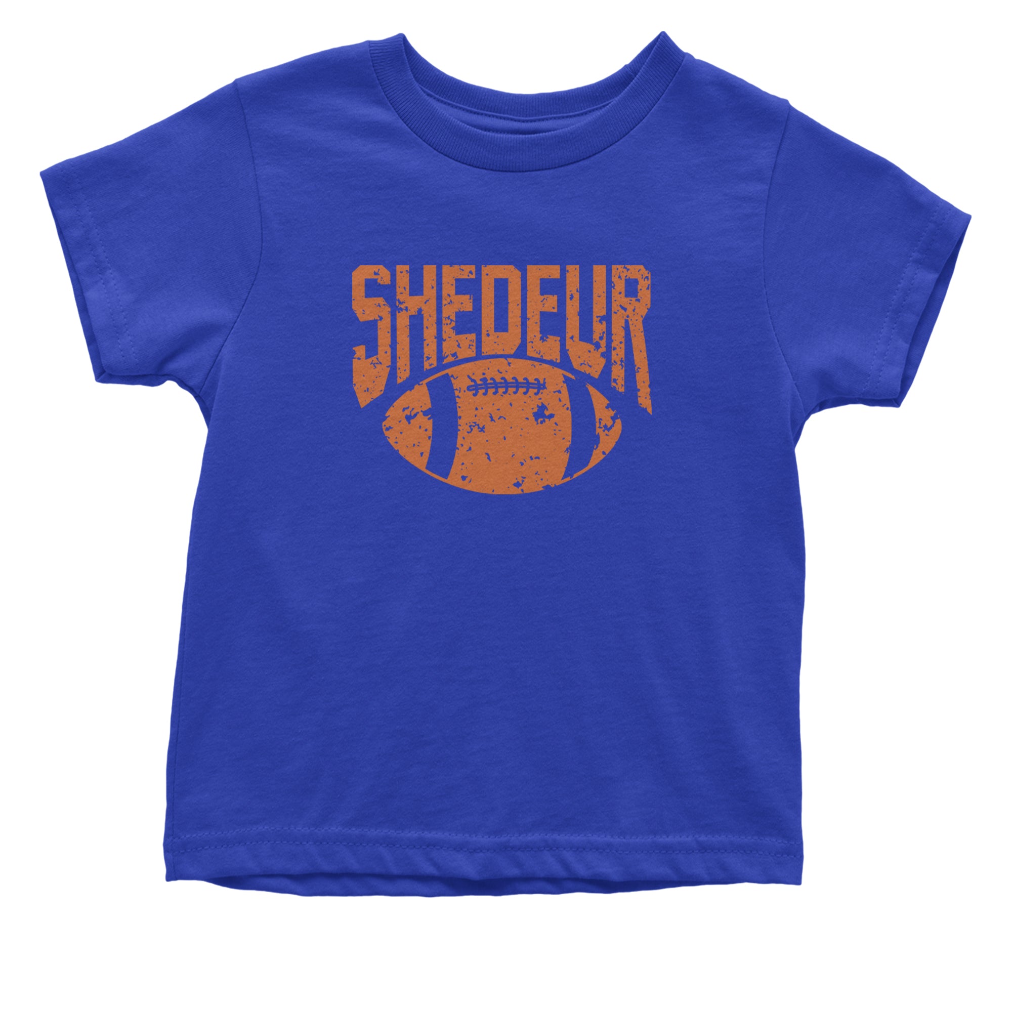 Shedeur Football Infant One-Piece Romper Bodysuit Or Toddler T-shirt Royal Blue