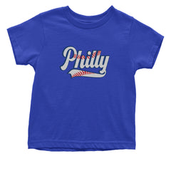 Philly Baseball Stitching Infant One-Piece Romper Bodysuit Or Toddler T-shirt Royal Blue