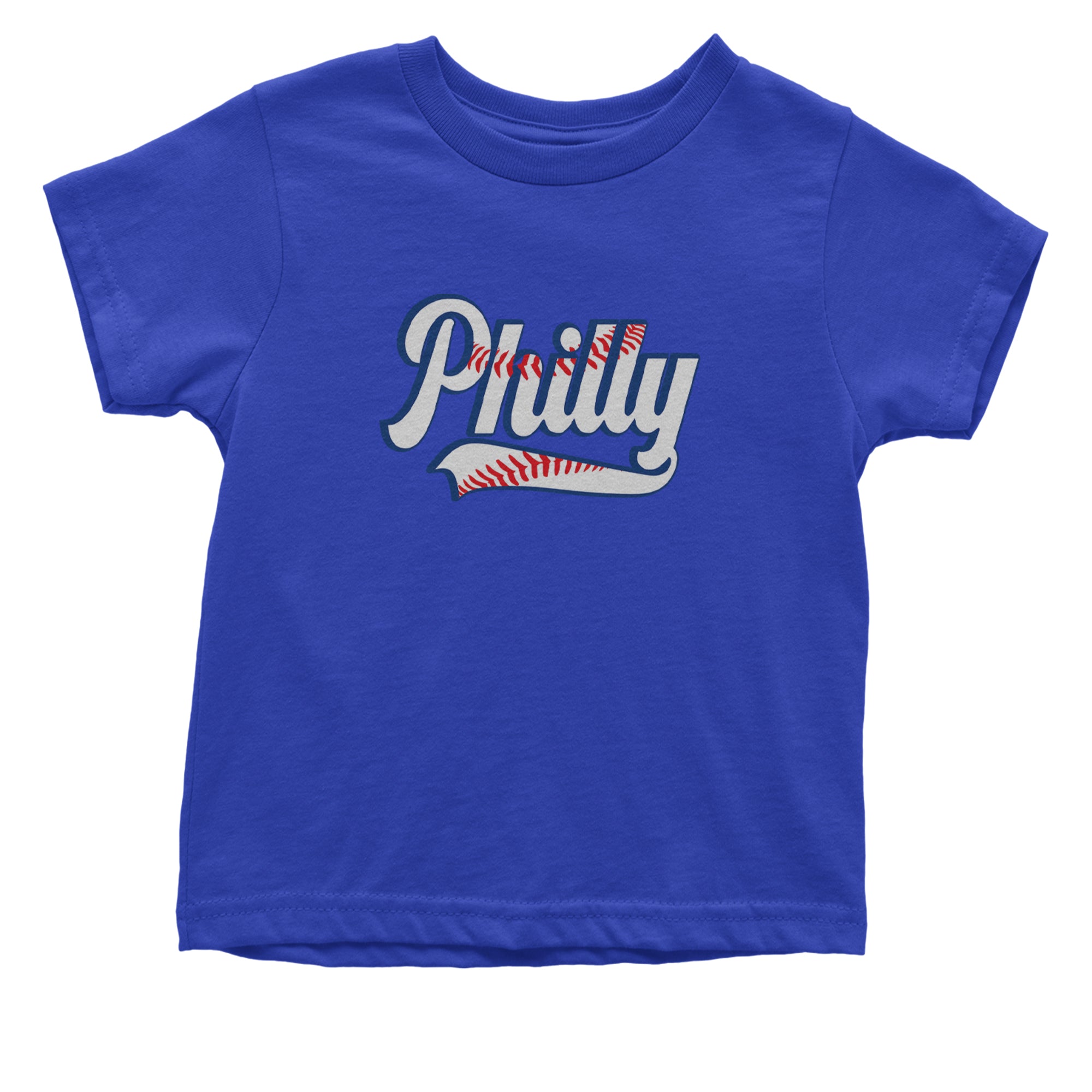 Philly Baseball Stitching Infant One-Piece Romper Bodysuit Or Toddler T-shirt Royal Blue