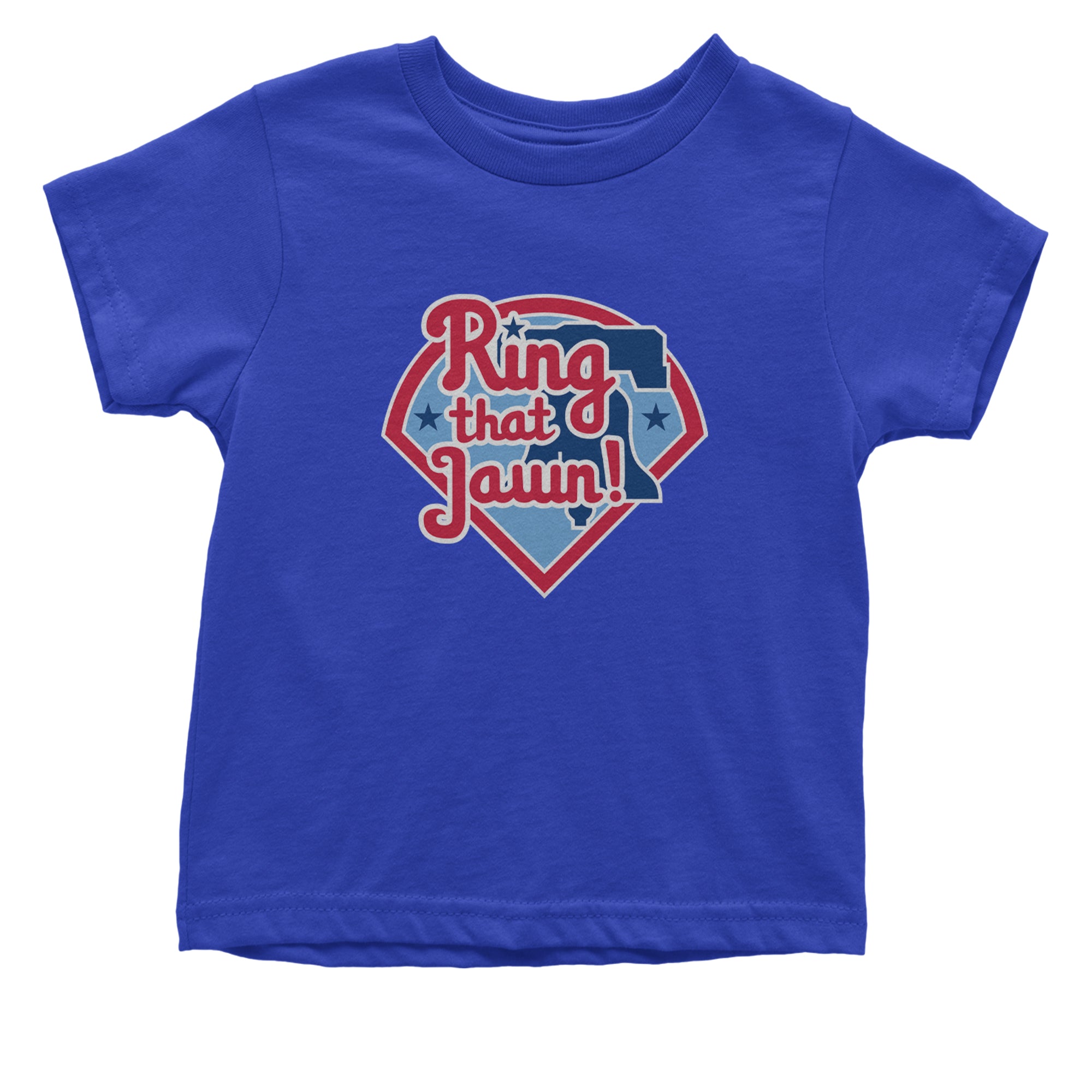 Ring That Jawn Philly Baseball Infant One-Piece Romper Bodysuit Or Toddler T-shirt Royal Blue