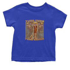 Tung Tung Tung Sahur Enforcer Infant One-Piece Romper Bodysuit Or Toddler T-shirt Royal Blue