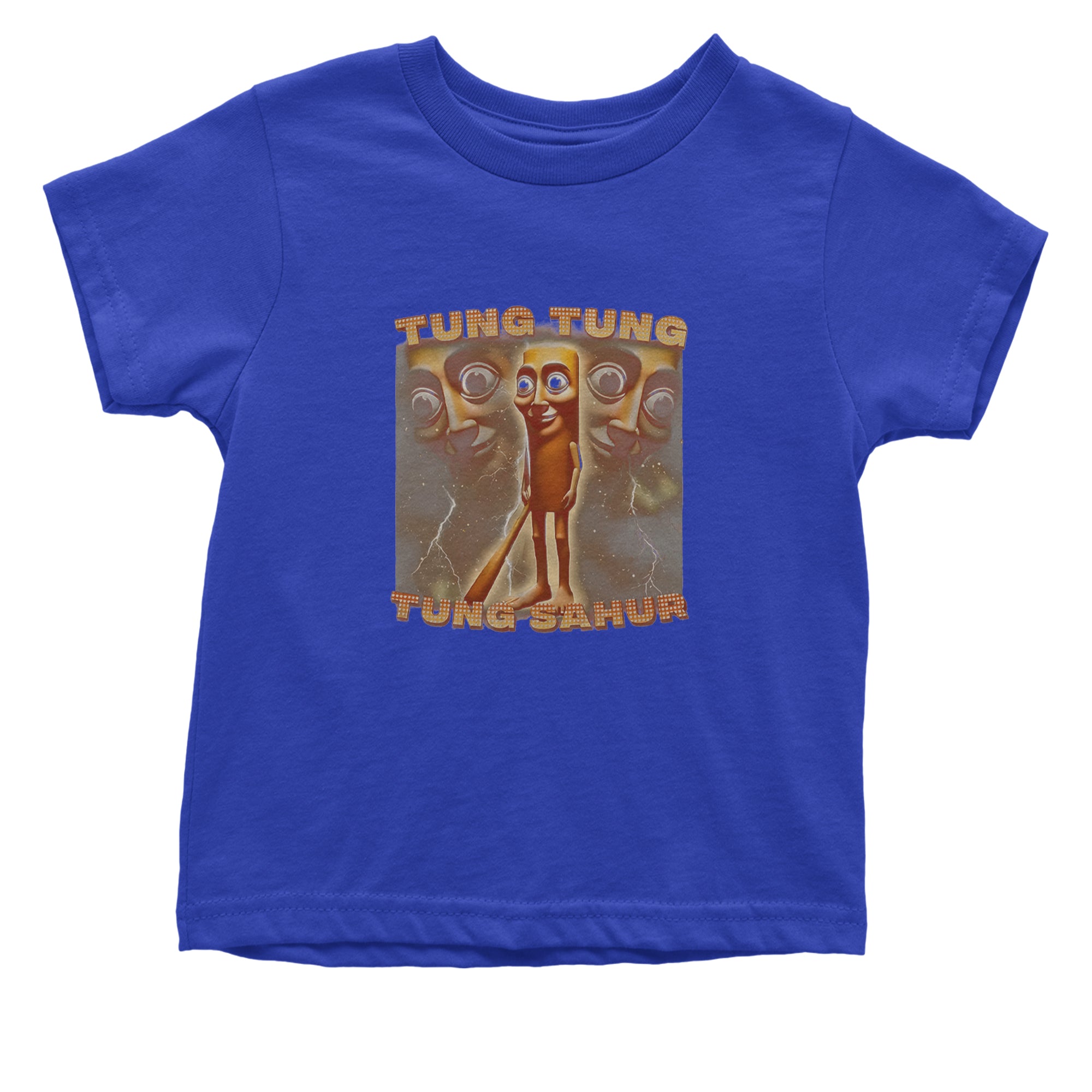 Tung Tung Tung Sahur Enforcer Infant One-Piece Romper Bodysuit Or Toddler T-shirt Royal Blue