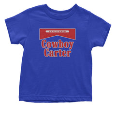 Cowboy Karter Country Act Two Infant One-Piece Romper Bodysuit Or Toddler T-shirt Royal Blue