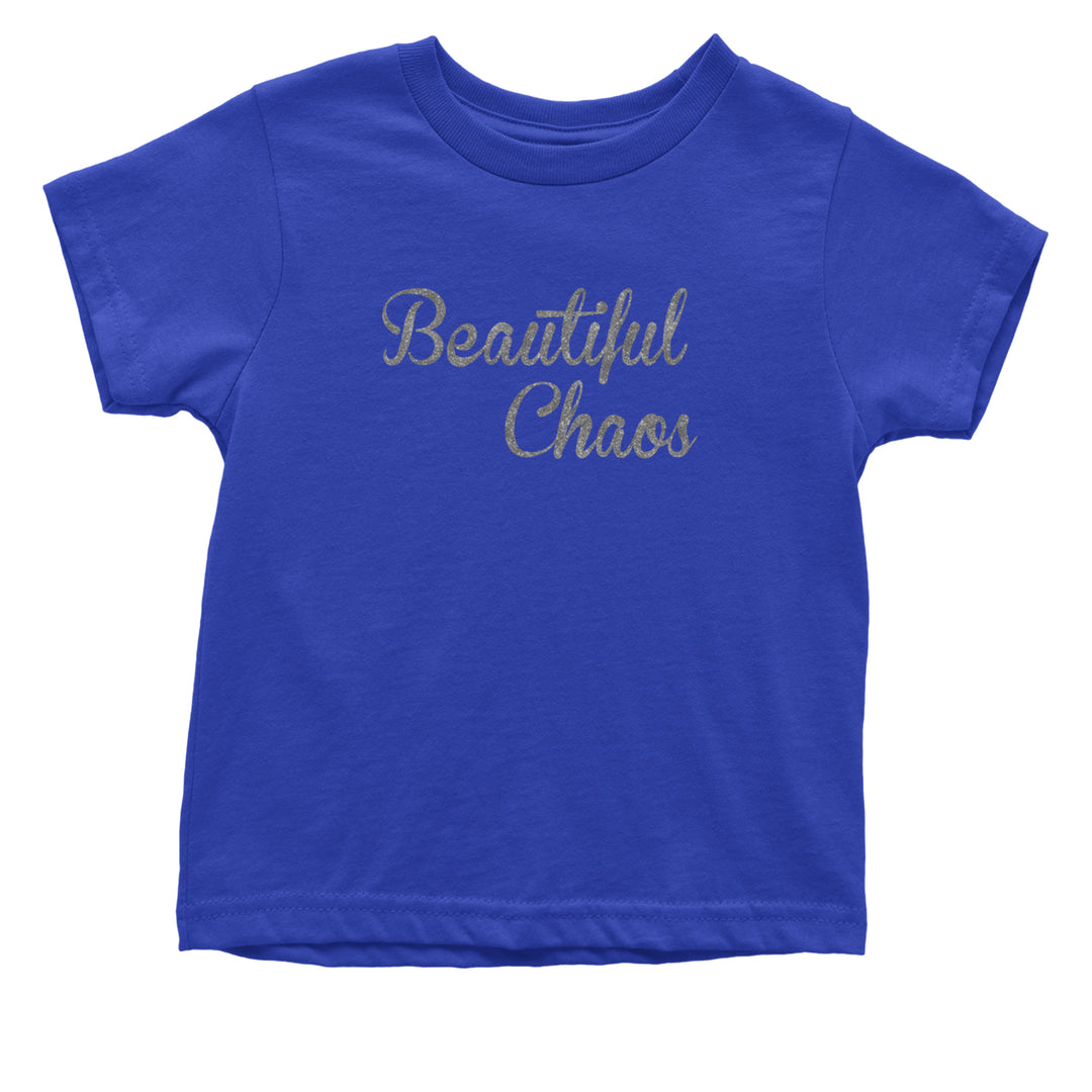 Beautiful Chaos Glitter Music Festival Infant One-Piece Romper Bodysuit Or Toddler T-shirt Royal Blue