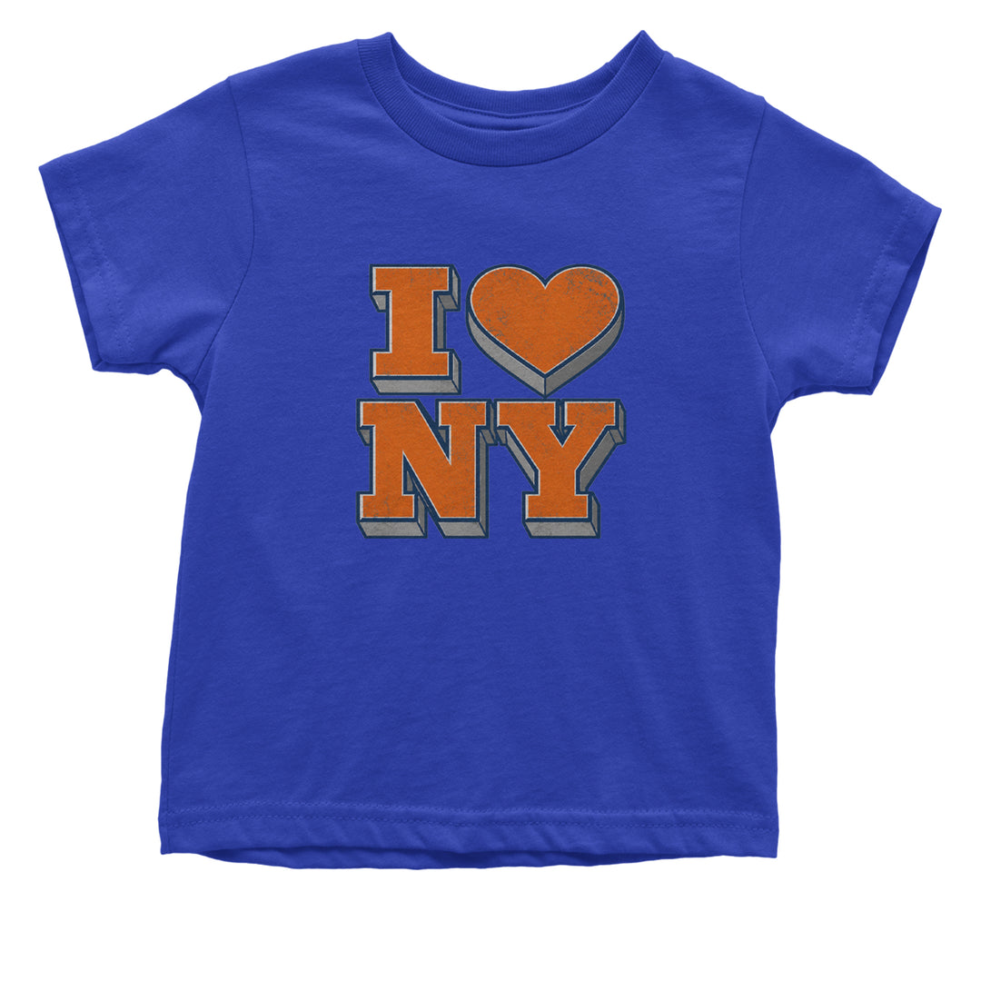 New York City Pride Heart Infant One-Piece Romper Bodysuit Or Toddler T-shirt Royal Blue