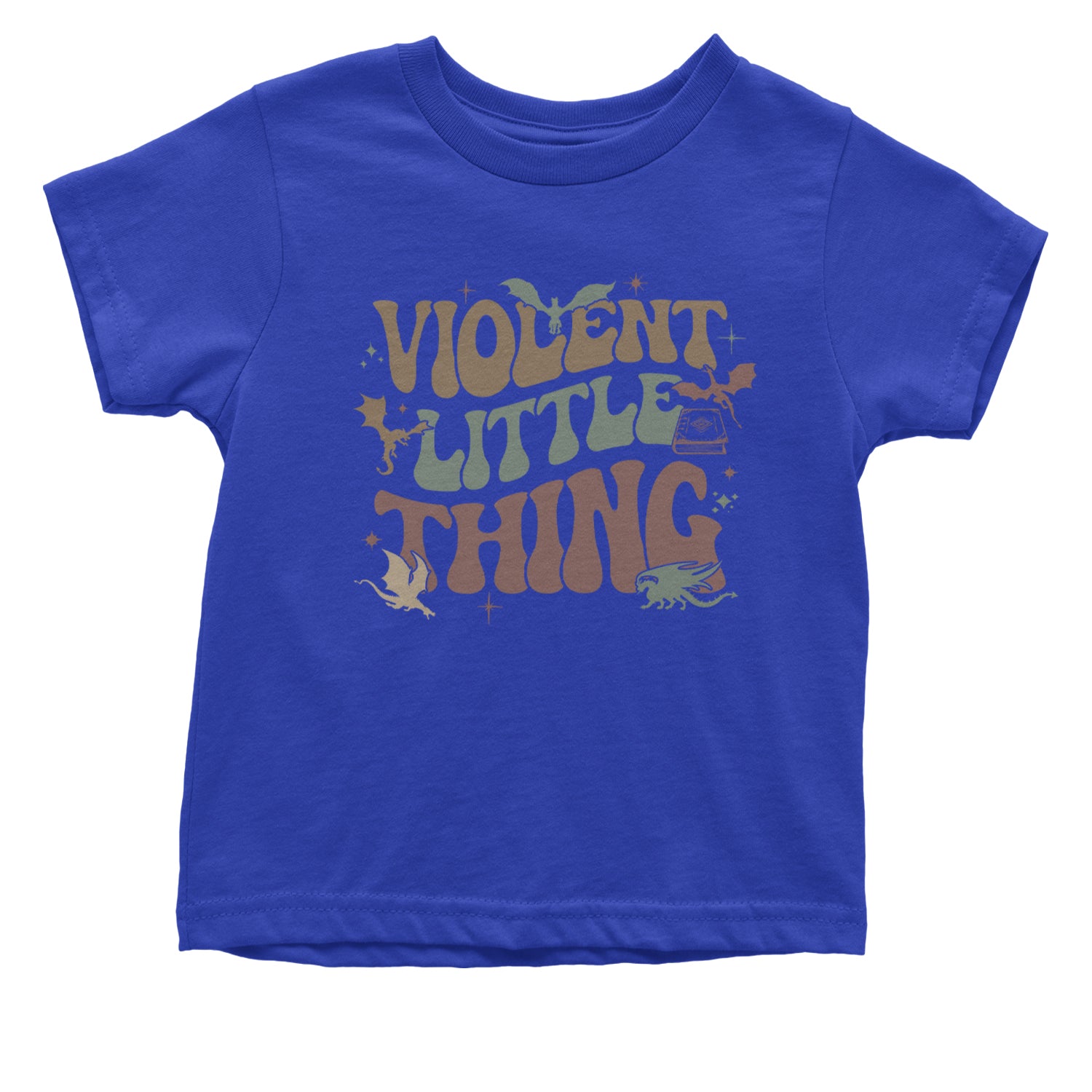 Violent Little Thing Dragon Infant One-Piece Romper Bodysuit Or Toddler T-shirt Royal Blue