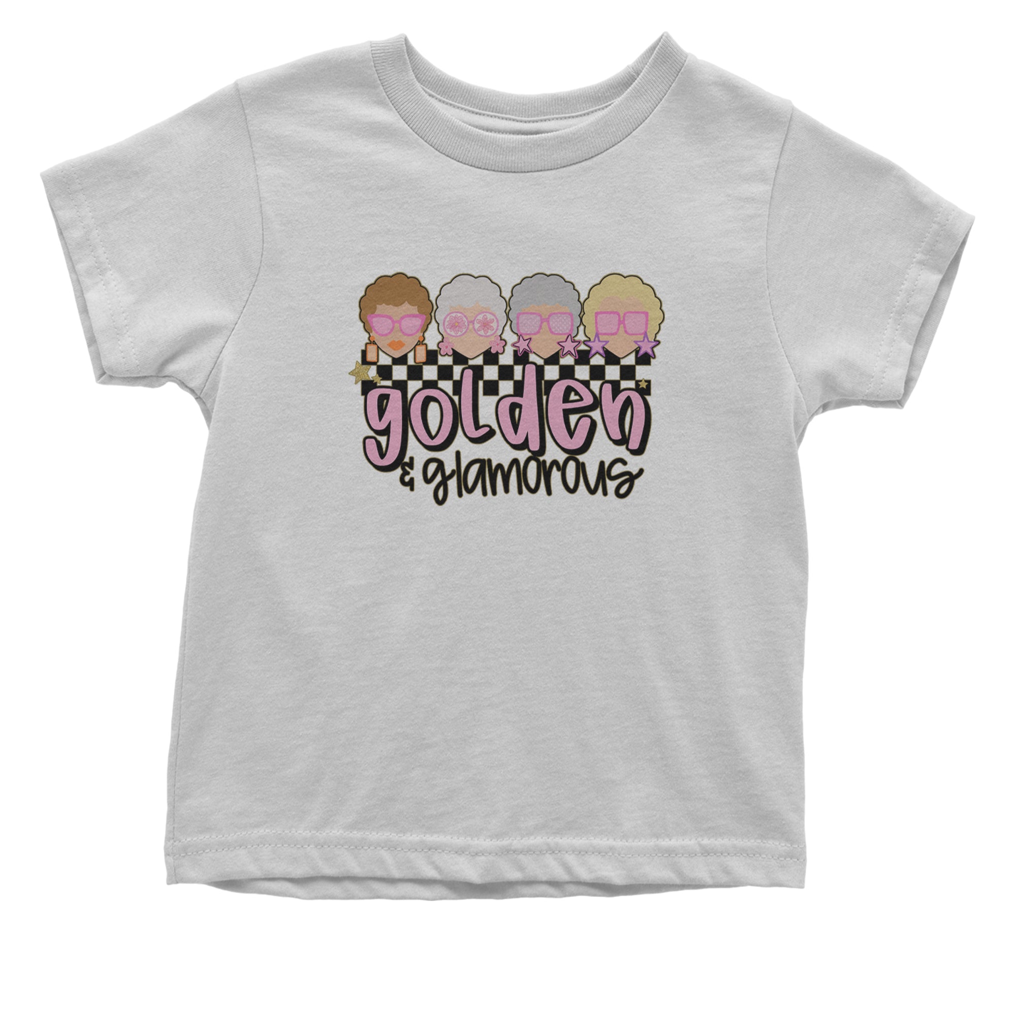 Golden And Glamorous Golden Girls Infant One-Piece Romper Bodysuit Or Toddler T-shirt White