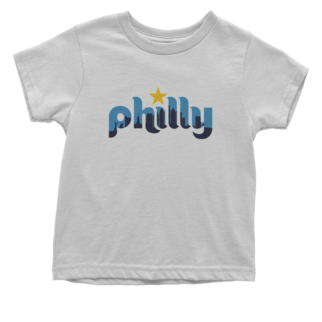 Skyline Philly Philadelphia Infant One-Piece Romper Bodysuit Or Toddler T-shirt White