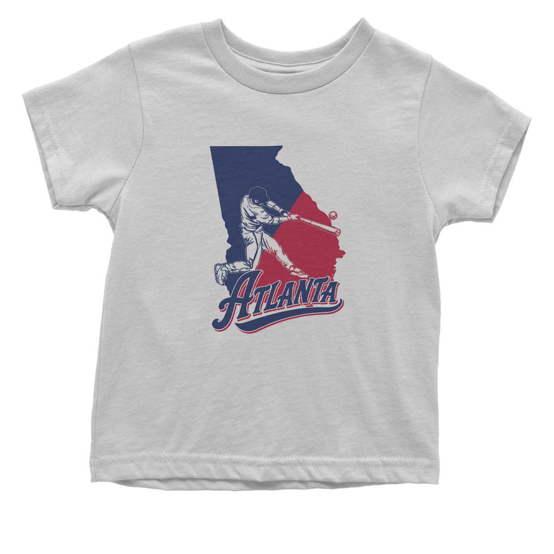 Atlanta Georgia Batter Up Infant One-Piece Romper Bodysuit Or Toddler T-shirt White