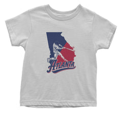 Atlanta Georgia Batter Up Infant One-Piece Romper Bodysuit Or Toddler T-shirt White