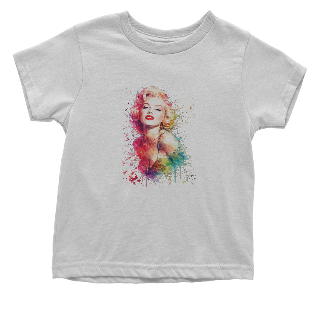 Mrs. Monroe Watercolors Bombshell Infant One-Piece Romper Bodysuit Or Toddler T-shirt White
