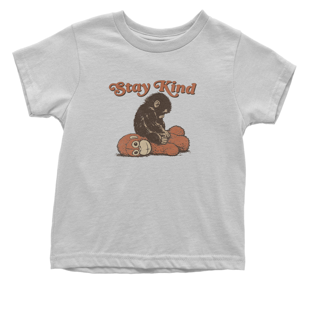 Punch Stay Kind Macaque Infant One-Piece Romper Bodysuit Or Toddler T-shirt White